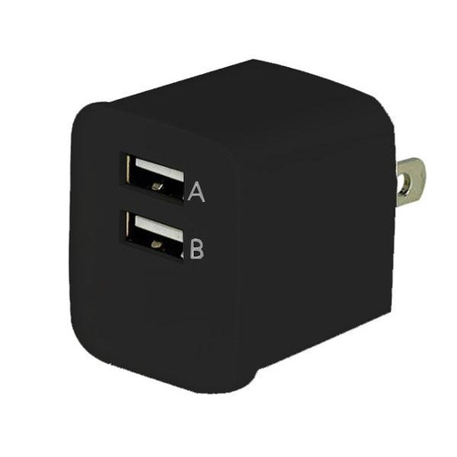 [ACE-TA-BK] Wall Charger Dual USB (Black)