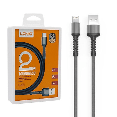 [ACE-LDN-USB-LS64-IOS] LDNIO LS64 USB-A to Lightning Cable 2.4 A (6 ft)