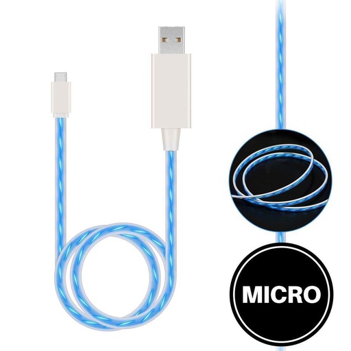 [ACE-USB-LU-MC-BL-WB] Light Up Cable for Micro - Blue