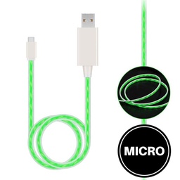 [AC-USB-LU-MC-GR] Light Up Cable for Micro Green