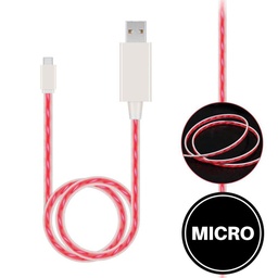 [AC-USB-LU-MC-RD] Light Up Cable for Micro Red