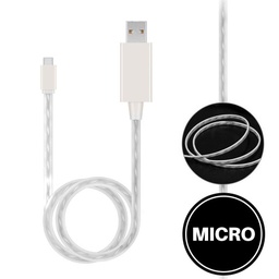 [AC-USB-LU-MC-WH] Light Up Cable for Micro White