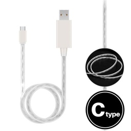 [AC-USB-LU-TC-WH] Light Up Cable for Type-C White