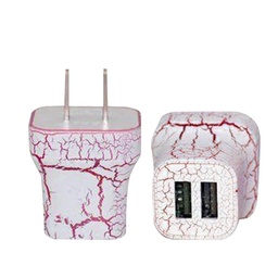 [AC-WLC-LU-2-RD] Light Up Wall Charger 2 port Red