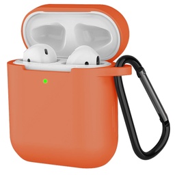 [CS-AP2-PMS-OR] Premium Silicone Case for AirPods (1st & 2nd Gen) - Orange