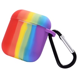 [CS-AP2-PMS-RBW] Premium Silicone Case for AirPods (1st & 2nd Gen) - Rainbow