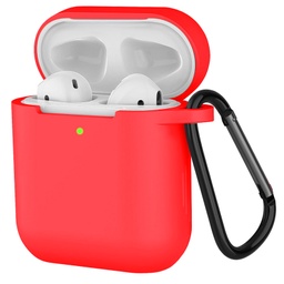 [CS-AP2-PMS-RD] Premium Silicone Case for AirPods (1st & 2nd Gen) - Red