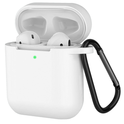 [CS-AP2-PMS-WH] Premium Silicone Case for AirPods (1st & 2nd Gen) - White