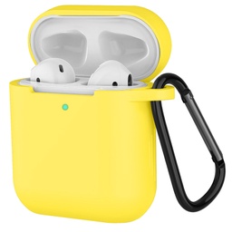 [CS-AP2-PMS-YL] Premium Silicone Case for AirPods (1st & 2nd Gen) - Yellow