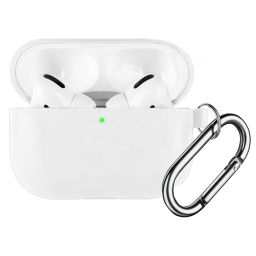 [CS-APP-PMS-WH] Premium Silicone Case for AirPods Pro (1st Gen)- White