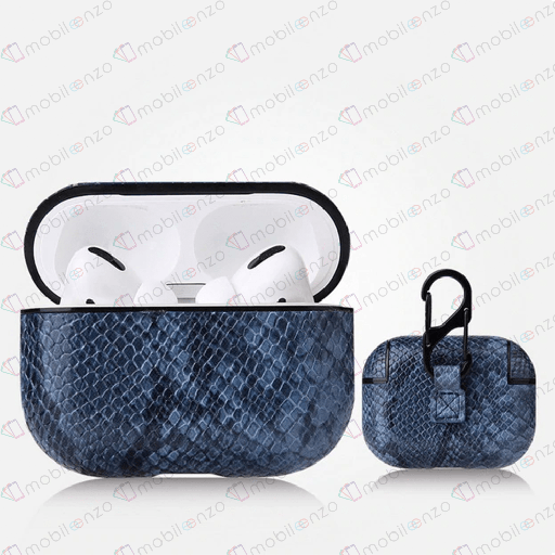 [CS-APP-SL-BL] Snake Leather Case for AirPods Pro (1st Gen) - Blue
