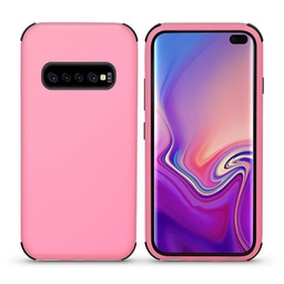 [CS-S10-BHCL-LPNBK] Bumper Hybrid Combo Layer Protective Case  for Galaxy S10 - Light Pink & Black