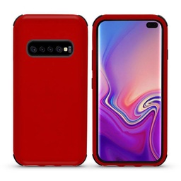 [CS-S10L-BHCL-RDBK] Bumper Hybrid Combo Layer Protective Case  for Galaxy S10 E - Red &amp; Black