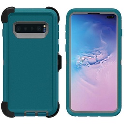 [CS-S10L-OBD-TEGY] DualPro Protector Case  for Galaxy S10 E - Teal & Gray