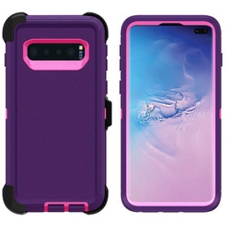 [CS-S10P-OBD-PUPN] DualPro Protector Case  for Galaxy S10 Plus - Purple & Pink