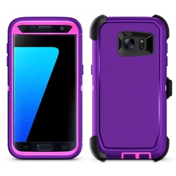 [CS-S7E-OBD-PUPN] DualPro Protector Case  for Galaxy S7 Edge - Purple & Pink