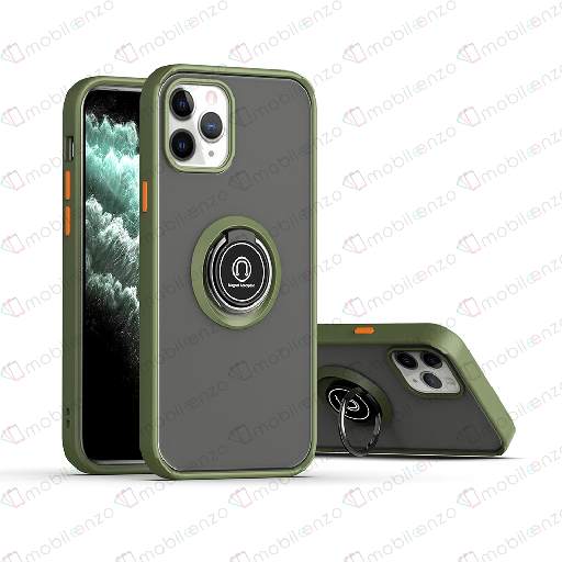 [CS-I11PM-MTR-AGR] Matte Ring Case  for iPhone 11 Pro Max - Army