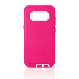 [CS-S8-OBD-PNWH] DualPro Protector Case  for Galaxy S8 - Pink &amp; White