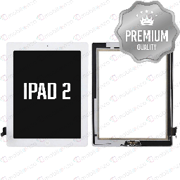 [DGT-IP2-w/H-WH] Digitizer for iPad 2 White with Home Button