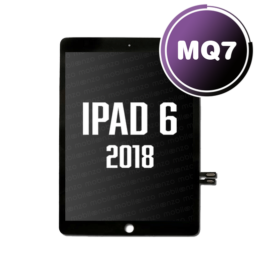 [DGT-IP6-w/oH-BK] Digitizer for iPad 6 (2018) Without Home Button - Black (Aftermarket Plus: MQ7)