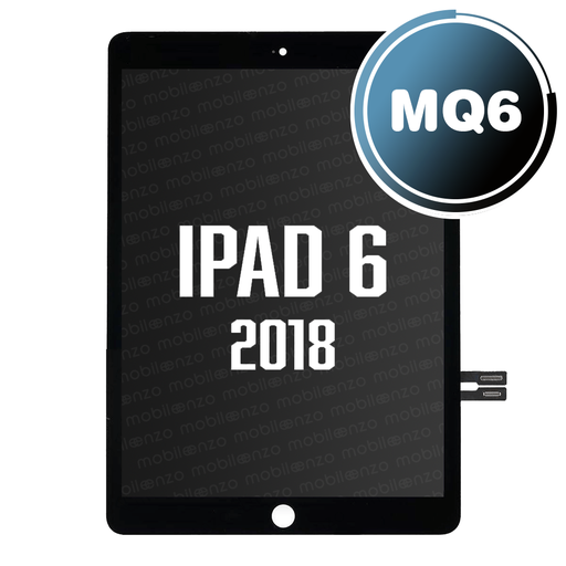 [DGT-IP6-W/H-BK] Digitizer for iPad 6 (2018) With Home Button - Black (Aftermarket Plus: MQ7)