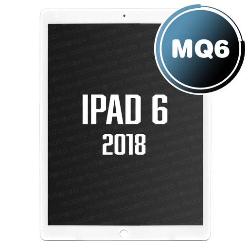 [DGT-IP6-W/H-WH] Digitizer for iPad 6 (2018) With Home Button - White (Aftermarket Plus: MQ7)