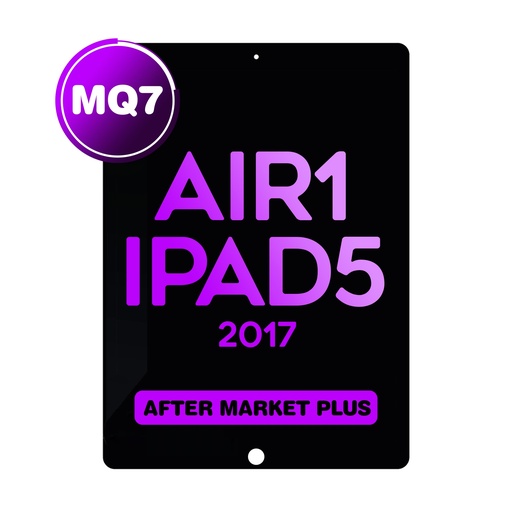 [DGT-IPAIR-w/H-BK] Digitizer for iPad Air 1 / iPad 5 (2017) (with iPad Air Home Button) (MQ7 / Aftermarket Plus) - Black 
