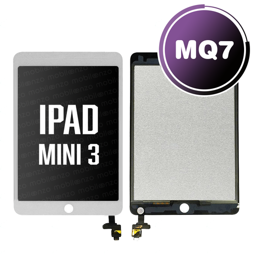 [DGT-IPM3-WH] Digitizer With IC Chip For iPad Mini 3 - White (Aftermarket Plus: MQ7)