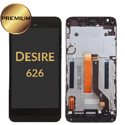 [LCD-HTC626-WF-BK] LCD Assembly for HTC Desire 626 With Frame - Black