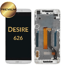 [LCD-HTC626-WF-WH] LCD Assembly for HTC Desire 626 With Frame - White