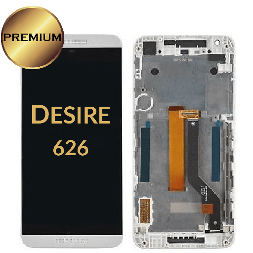 [LCD-HTC626-WF-WH] LCD Assembly for HTC Desire 626 With Frame - White