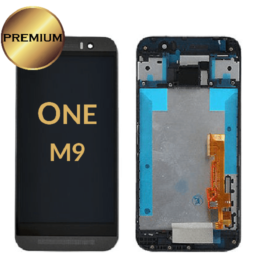 [LCD-HTCM9-WF-BK] LCD Assembly for  HTC One M9 With Frame - Black