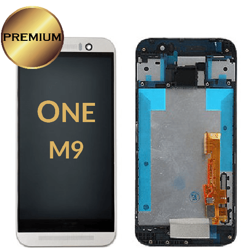 [LCD-HTCM9-WF-WH] LCD Assembly for  HTC One M9 With Frame - White