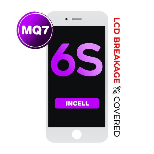 [LCD-I6S-PM-WH] LCD Assembly With Steel Plate for iPhone 6S (MQ7 / Incell) White