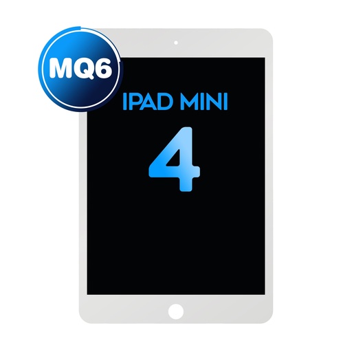 [LCD-IPM4-AM-WH] LCD Assembly With Digitizer For iPad Mini 4 (Sleep/Wake Sensor Flex Pre-Installed) (MQ7 / Aftermarket Plus) - White