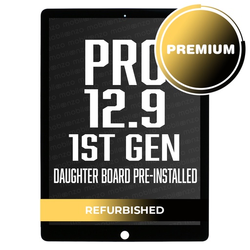 [LCD-IPR129-1ST-BK] LCD with Digitizer for iPad Pro 12.9" (1st Gen/2015) BLACK (Daughter Board Installed) (Premium Plus) Refurbished