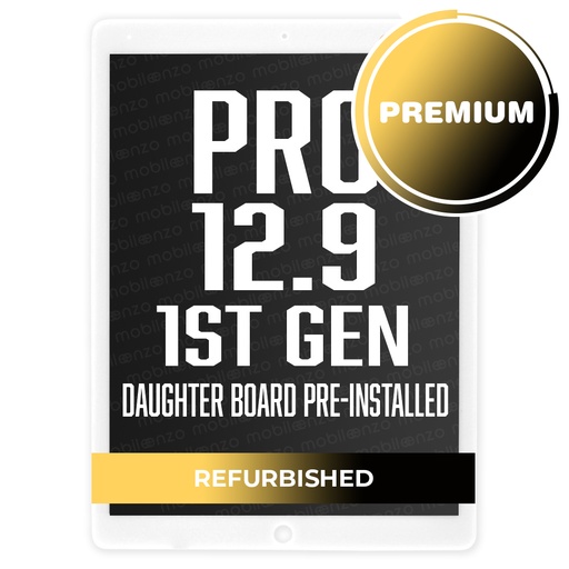 [LCD-IPR129-1ST-WH] LCD with Digitizer for iPad Pro 12.9" (1st Gen/2015) WHITE (Daughter Board Installed) (Premium Plus) Refurbished
