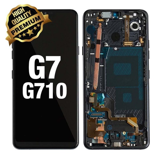 [LCD-LGG710-WF-BK] LCD Assembly for LG G7 Thing Q (G710) With Frame - Black