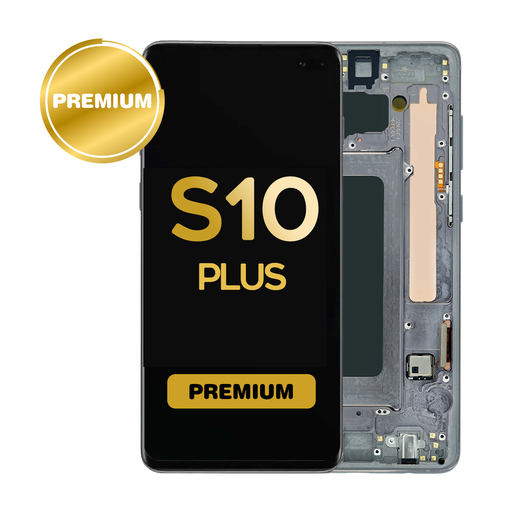[LCD-S10P-WF-BK] OLED Assembly for Samsung Galaxy S10 Plus (G975) with Frame Black (Premium)