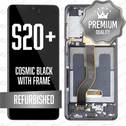 [LCD-S20P-WF-BK] OLED Assembly for Samsung Galaxy S20 Plus / 5G With Frame - Cosmic Black (Refurbished)