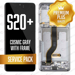 [LCD-S20P-WF-SP-GY] OLED Assembly for Samsung Galaxy S20 Plus / 5G With Frame - Cosmic Gray (Service Pack)