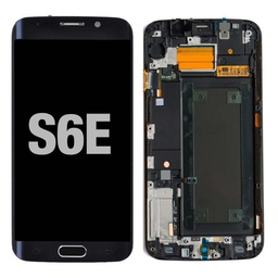[LCD-S6EWF-BK] LCD for Samsung Galaxy S6 Edge with Frame Black