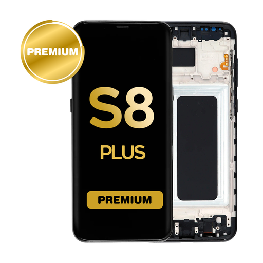 [LCD-S8P-WF-BK] OLED Assembly for Samsung Galaxy S8 Plus (G955) with Frame - Black (Premium)