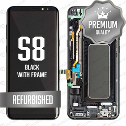[LCD-S8-WF-BK] LCD for Samsung Galaxy S8 With Frame - Black (Refurbished)