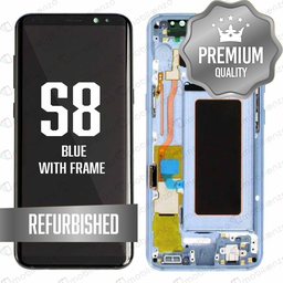 [LCD-S8-WF-BL] LCD for Samsung Galaxy S8 With Frame - Blue (Refurbished)