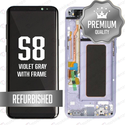 [LCD-S8-WF-VG] LCD for Samsung Galaxy S8 With Frame - Violet/Gray (Refurbished)