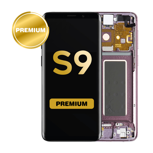[LCD-S9-WF-PU] OLED Assembly for Samsung Galaxy S9 (G960) with Frame - Purple (Premium)
