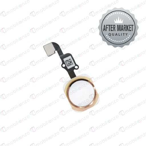 [SP-I6S-HB-AM-GO] Home Button with flex for iPhone 6S (Aftermarket Quality) - Gold