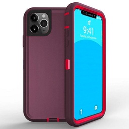 [CS-I12M-OBD-BUPN] DualPro Protector Case for iPhone 12 Mini (5.4) - Burgundy & Pink