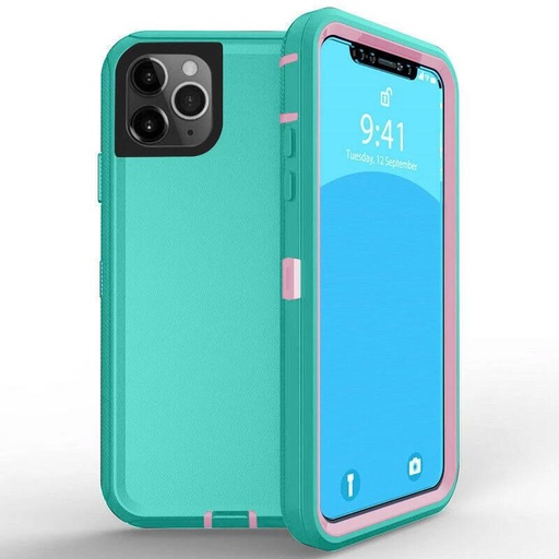 [CS-I12M-OBD-TEPN] DualPro Protector Case for iPhone 12 Mini (5.4) - Teal & Pink